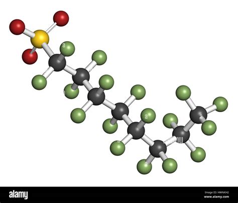 Perfluorooctanesulfonic acid molecule hi-res stock photography and ...