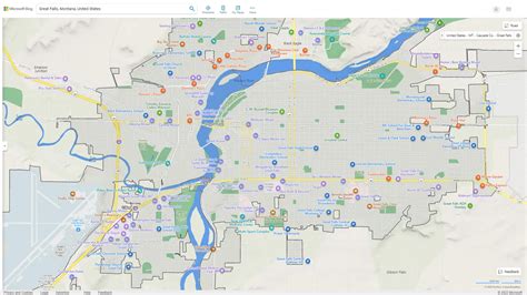 Great Falls Montana Map - United States