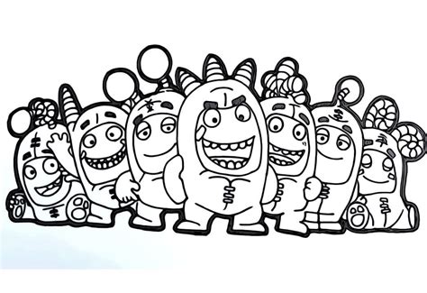 Oddbods Characters coloring page - Download, Print or Color Online for Free