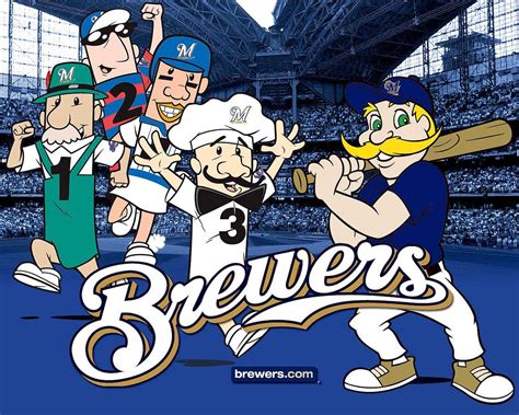 The Brewers' mascots | Milwaukee brewers, Brewers baseball, Baseball ...