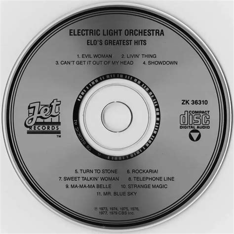 Electric Light Orchestra - ELO's Greatest Hits (1979) {1986, US Press ...