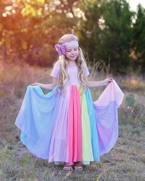 Rainbow Dress Long Pastel Dress sequin Tank Dress - Etsy