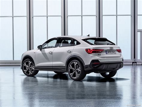 2020 Audi Q3 Sportback S line (Color: Dew Silver) - Rear Three-Quarter ...