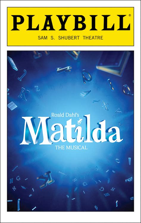 Matilda The Musical (Broadway, Sam S. Shubert Theatre, 2013) | Playbill