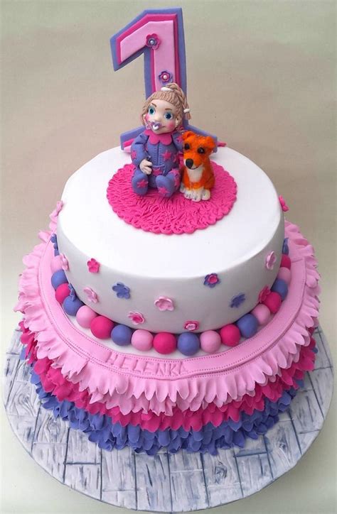 1 Birthday Cake - Decorated Cake by Aneta Paczkowska - CakesDecor