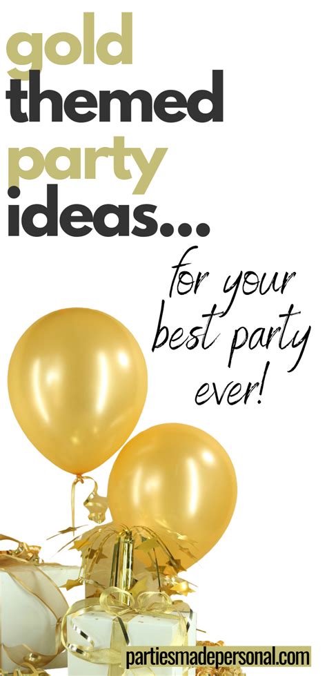 Best Gold Party Themes (for any occasion) | Parties Made Personal in ...