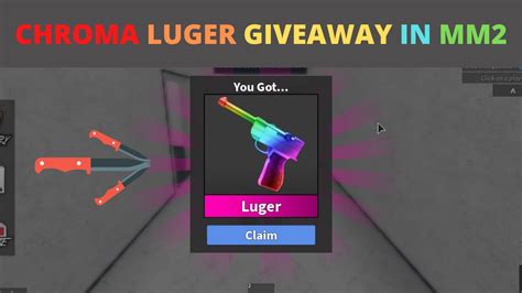 HOW TO GET FREE CHROMA LUGER GODLY GUN IN ROBLOX MM2 | NEW ROBLOX MM2 ...