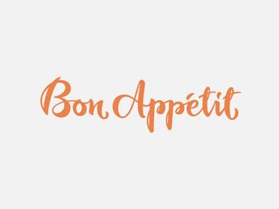 bon appetit | Logo design inspiration, Lettering, Logo design