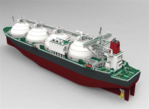 LNG Gas Carrier 4 Colors - 3D Model by IgorYerm