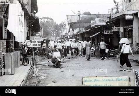 Street scene of Bien Hoa, Vietnam in 1965 taken by a U.S. soldier of ...