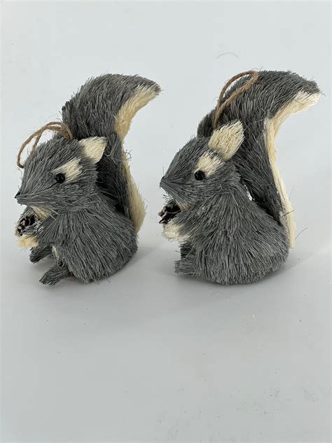 Gray Squirrel Christmas Ornament Squirrel Decorations - Etsy