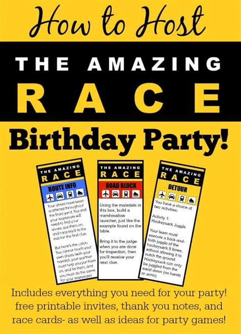 The Amazing Race Birthday Party! - MomOf6