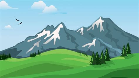 Mountains painting HD Wallpaper | Wallpaper alam, Siklus air, Gambar