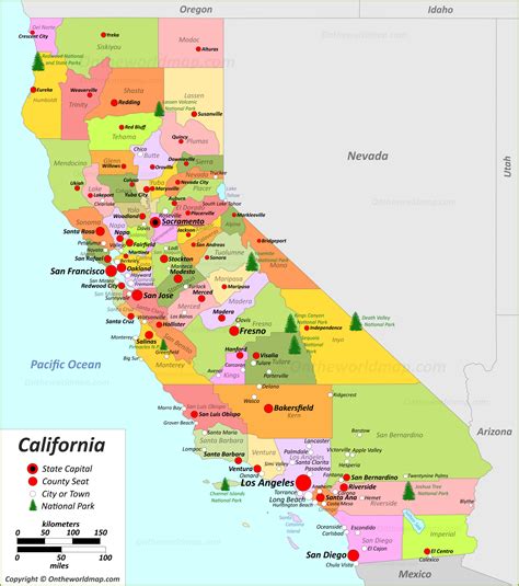 California State Map | USA | Detailed Maps of California (CA)