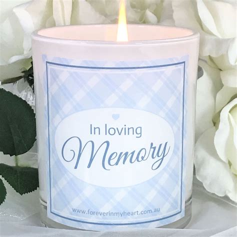 In Loving Memory Candle - Sympathy Candle - Forever In My Heart