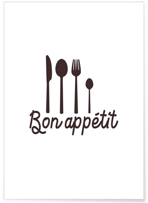 Affiche "Bon appétit 2", Idée déco | L’Afficherie