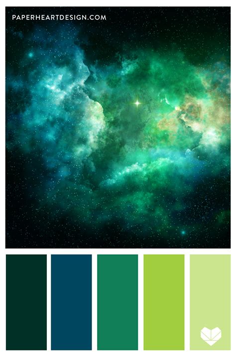 Bluish Green Color Chart