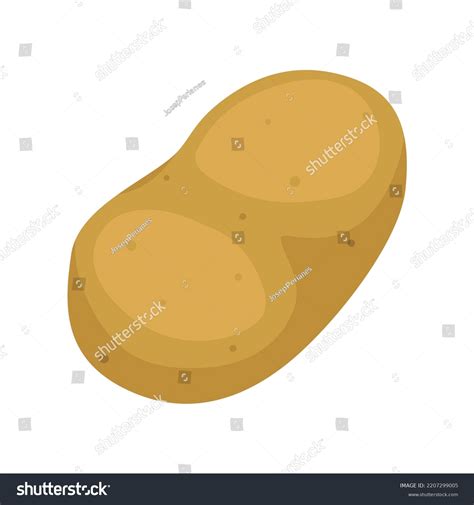 Potato Sign Emoji Icon Illustration Vegetable Stock Vector (Royalty ...