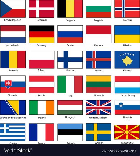 Flags of Europe Vector Set. Download a Free Preview or High Quality ...