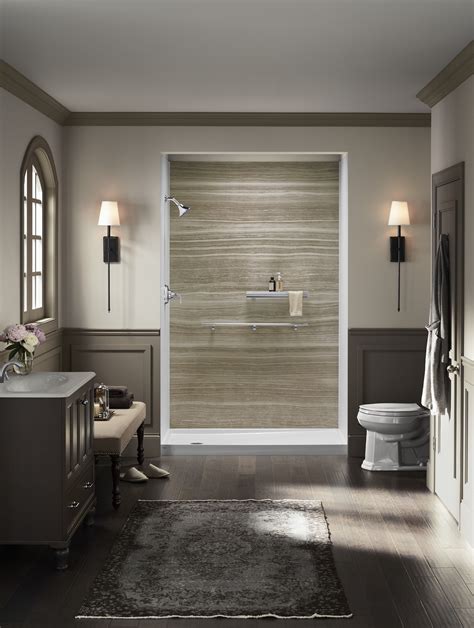 Kohler LuxStone Walk-In Showers-Safety and Beauty! # ...