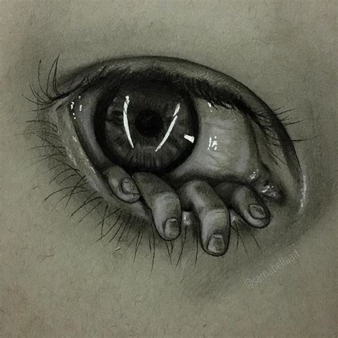 Creepy eye drawing 🏻 : r/drawing