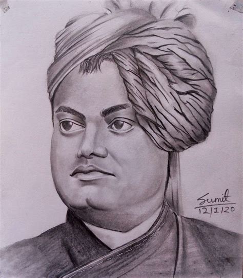 Swami Vivekananda Pencil Sketch