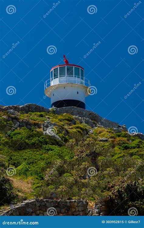 Lighthouse on Cape of Good Hope Stock Image - Image of coast, tourism ...