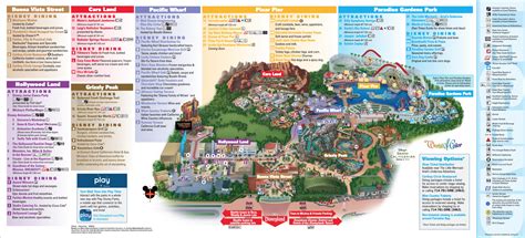 Disneyland Park Map in California, Map of Disneyland