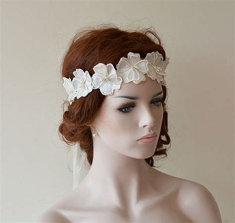 Wedding Headband, Wedding Pearl Flower Headband, Bridal Headband ...