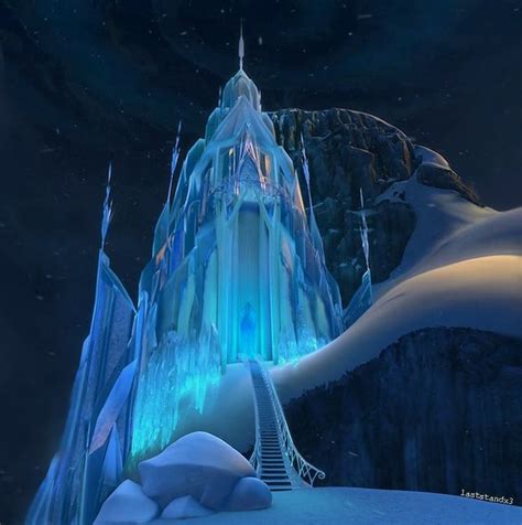 Frozen Castle at Night