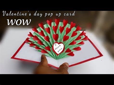 hand made gift for valentine's day / valentine's day pop up card ...