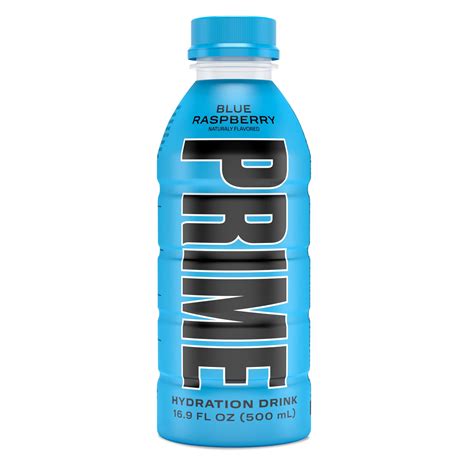 Prime Hydration Drink, Blue Raspberry, 16.9 fl oz, Single Bottle ...