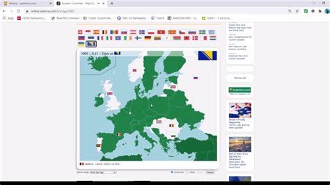 Seterra - Europe: Countries - Place Flags - Website: 1:02 (January 14th ...