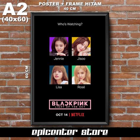 Jual Poster BlackPink Light Up The Sky - Official 1 40x60 + Frame ...