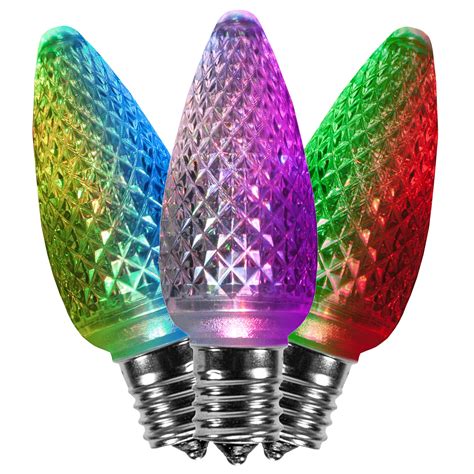 C9 Color Change Multicolor LED Christmas Light Bulbs