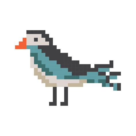 bird pixel art style 11454260 Vector Art at Vecteezy