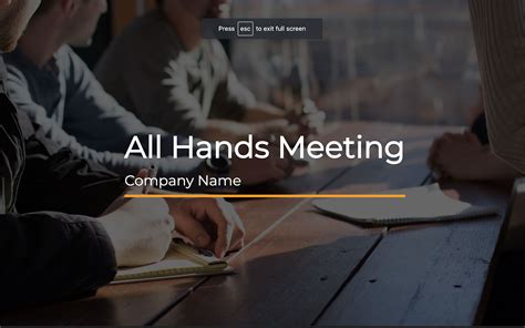 All Hands Meeting Template [Customizable]