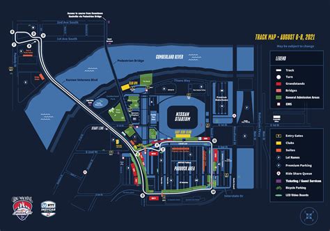 Music City Grand Prix Track Map