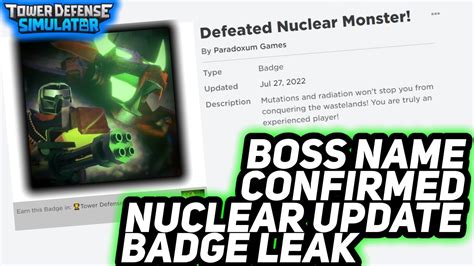 PWII UPDATE BOSS CONFIRMED - NUCLEAR MONSTER - TDS NUCLEAR UPDATE LEAK ...