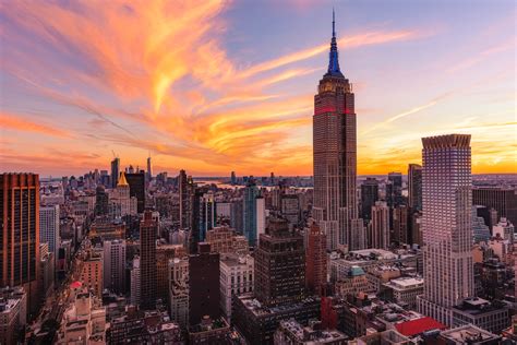 New York City Empire State Building Sunset 911 – Getty Photography