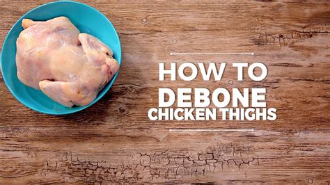 How to Debone Chicken Thighs - YouTube