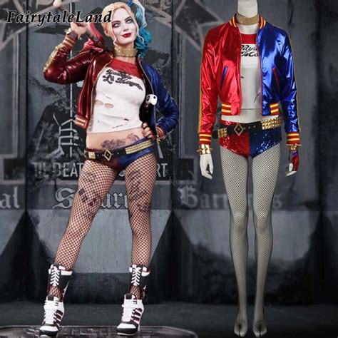 Suicide Squad Harley Quinn cosplay costume Halloween costumes for adult ...