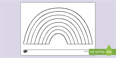 Blank Rainbow Template (Teacher-Made) - Twinkl