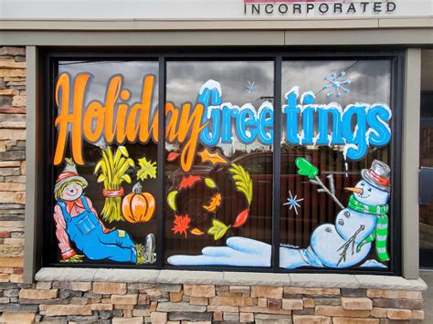 holiday window painting | Window Painting & Sign Painting | call 1-800 ...