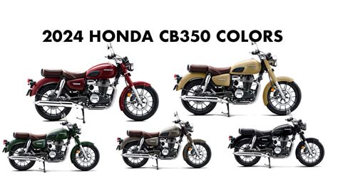 2024 Honda CB350 Colors: Red, Green, Black, Brown, Crust - GaadiKey