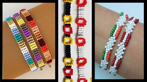 DIY BRACELETS with seed beads. BEADING TUTORIALS - YouTube