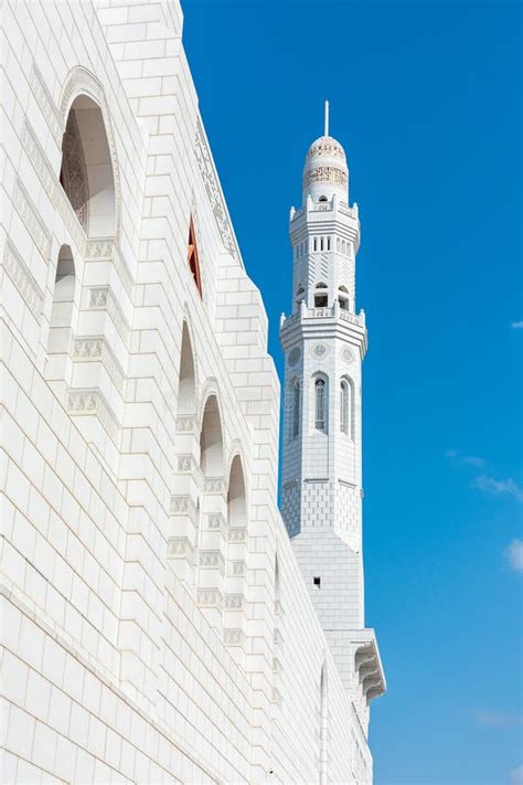 Mohammed Al Ameen Mosque in Muscat on Sunny Day on the Blue Sky ...