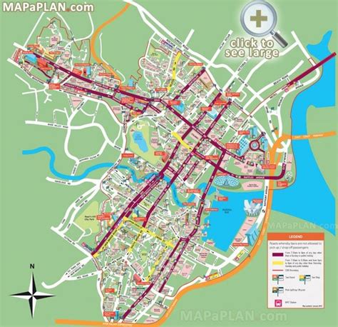 Sg map - Map of Singapore city (Republic of Singapore)