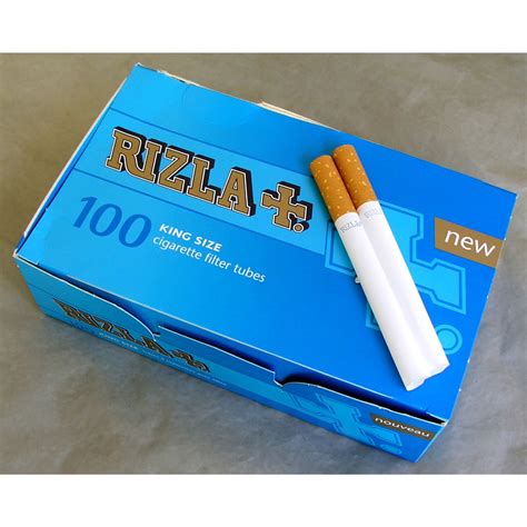 Rizla Cigarette Tubes, with Filter; 100 Kingsize58-RyRzFlTub - Wesley's ...