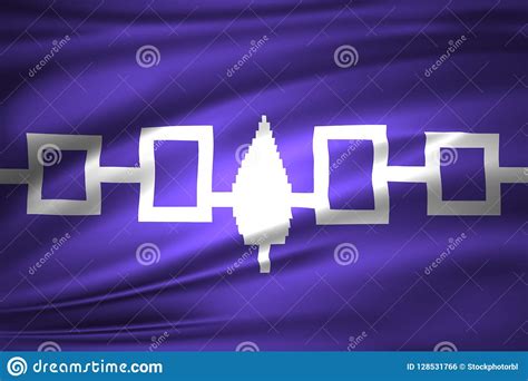 Iroquois Confederacy Flag Illustration Stock Illustration ...